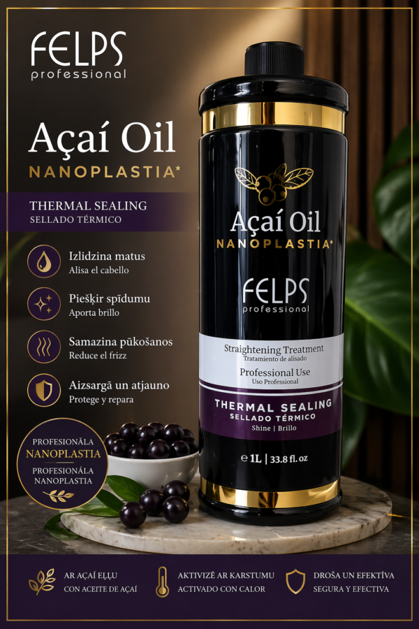 Omega Zero Acai Oil Nanoplastia Thermal Sealing 1L.